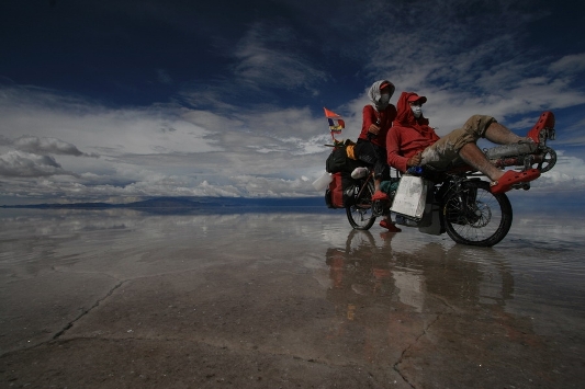 Deserto di sale in bolivia