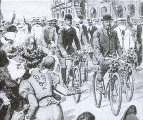 Un disegno dell'arrivo a Roma Un disegno dell'arrivo a Roma