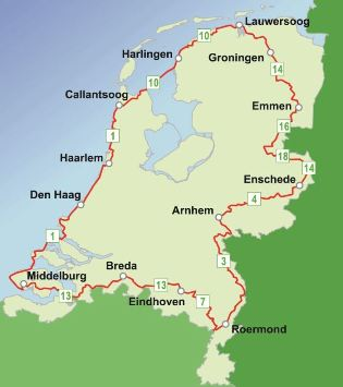 Cicloturismo in Olanda, Giro completo