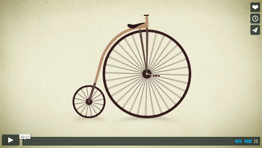 L’evoluzione della bici in un video animato di 1 minuto
