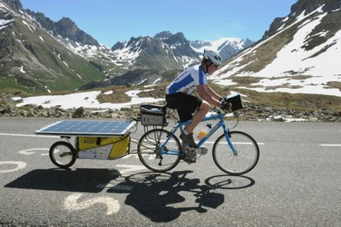Pannello solare bici