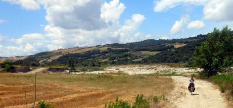La valle del Miscano in bici, tra Benevento e Casalbore