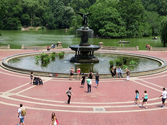 Bethesda Fountain in Central Park New York