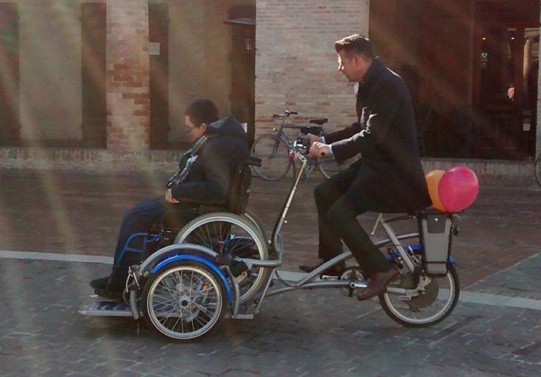 Aspasso, una bici speciale per il trasporto dei disabili