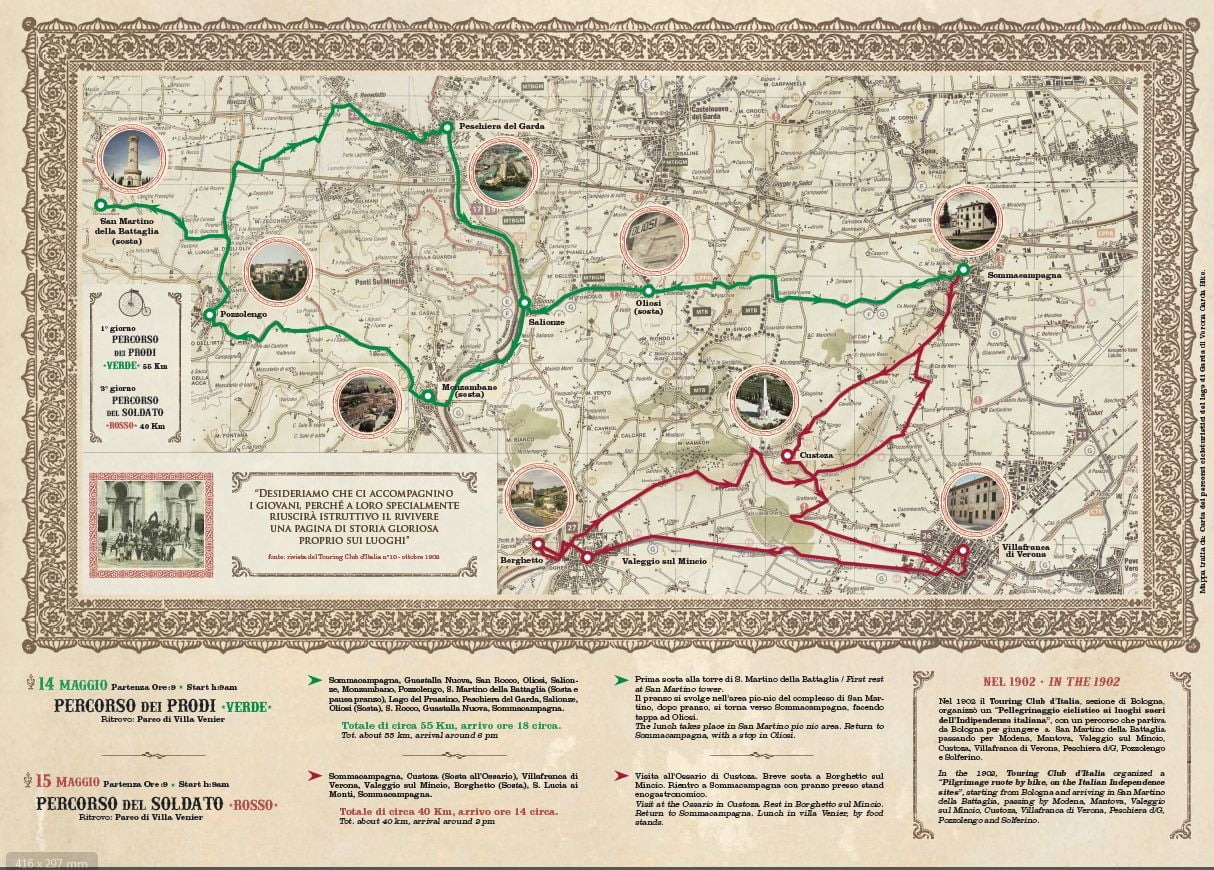 SOMMACAMPAGNA_GITA_CICLOTURISTICA_DEL_RISORGIMENTO_ITINERARI