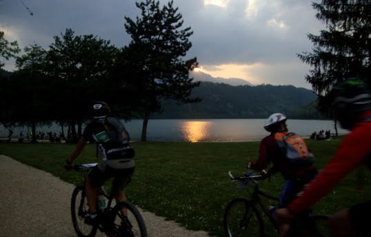 07 tramonto al lago di Levico