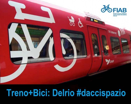 La Fiab scrive a Delrio: “#DacciSpazio per le bici sui treni”
