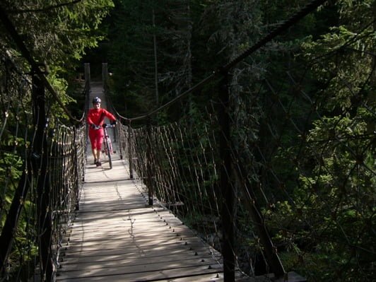 18 ponte tibetano a Paneveggio