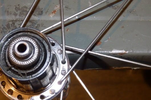 Mozzo cerchio bici dettaglio Ruota_42