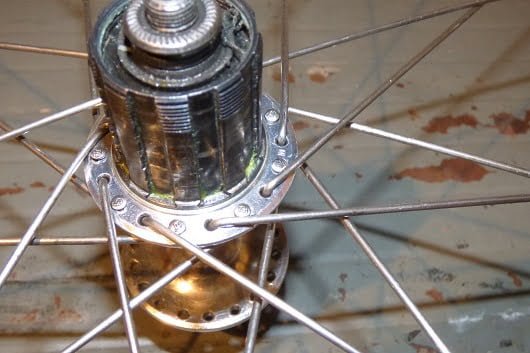dettaglio mozzo raggi bici Ruota_45