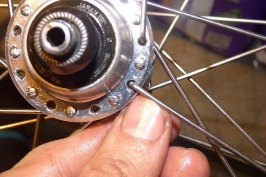 flangia mozzo bici, raggi esterni Ruota_62
