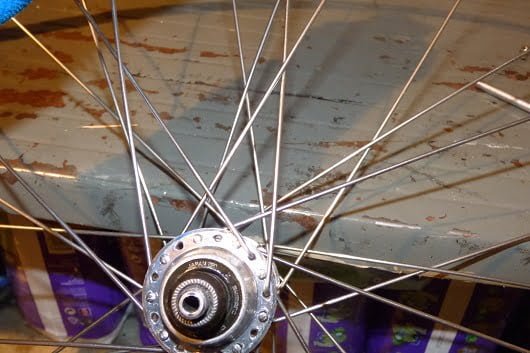 raggiatura cerchio bici, fasi finali Ruota_67