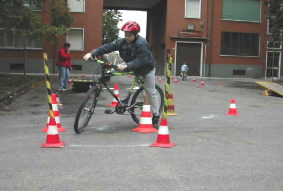 abilità in bici