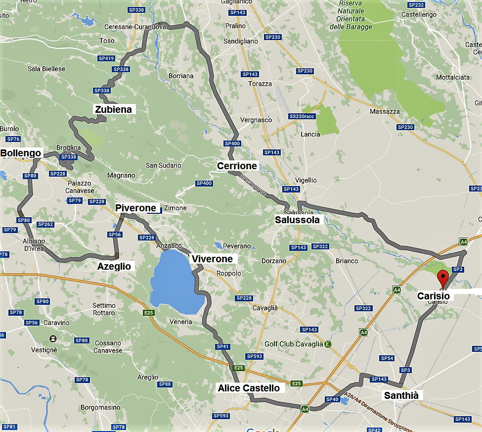 Mappa Viverone
