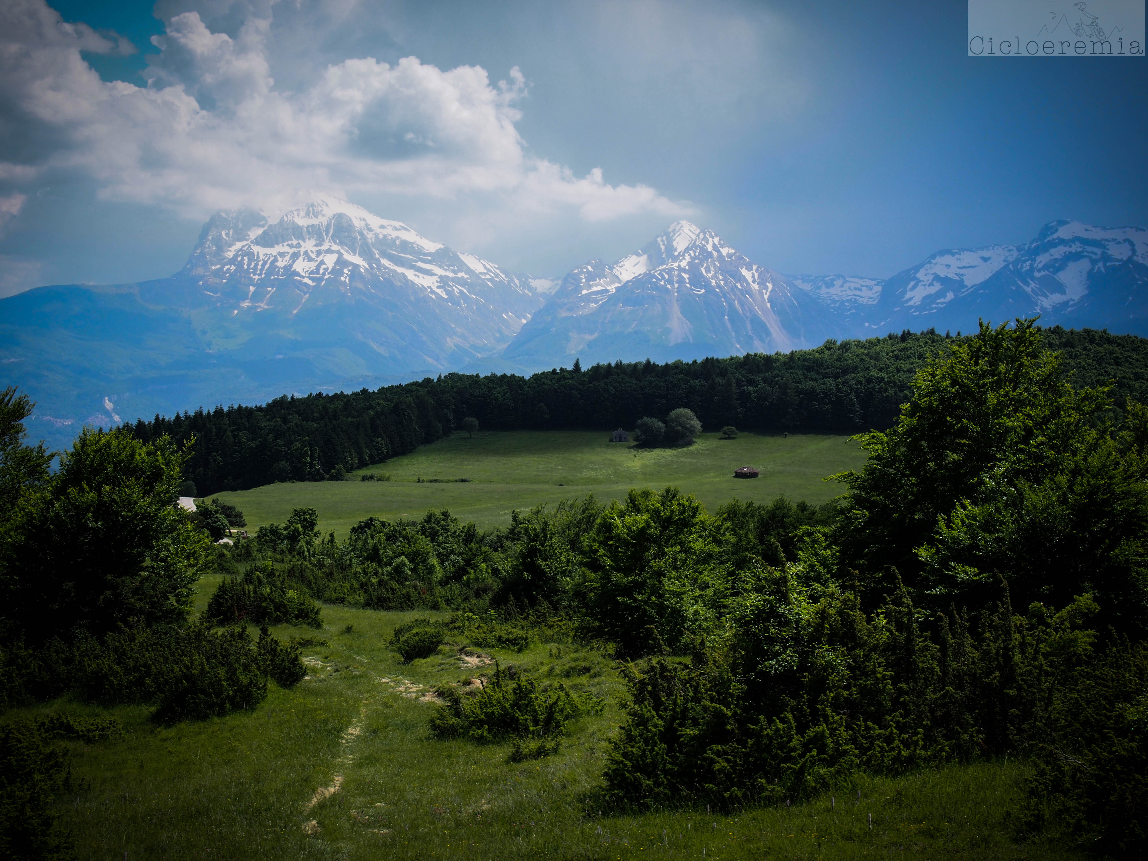 Paesaggio sulla Laga
