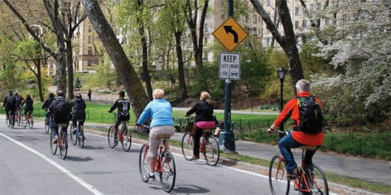 new york in bici