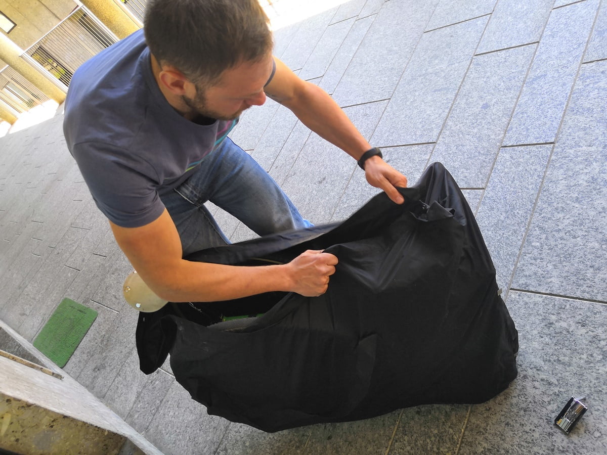 Racktime Portabagagli Tubus Standard | Sistema Racktime Alu Nero Per Bici | Portapacchi Posteriore Universale