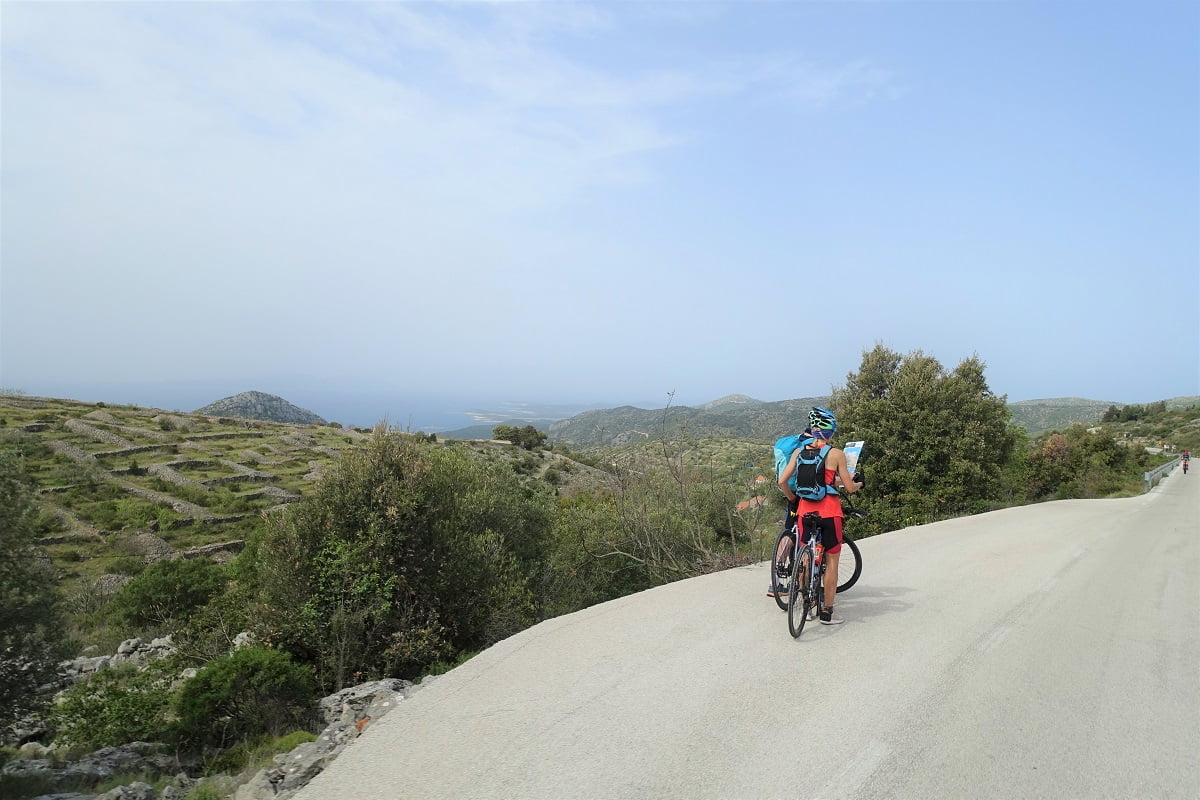 isole della Croazia in bicicletta