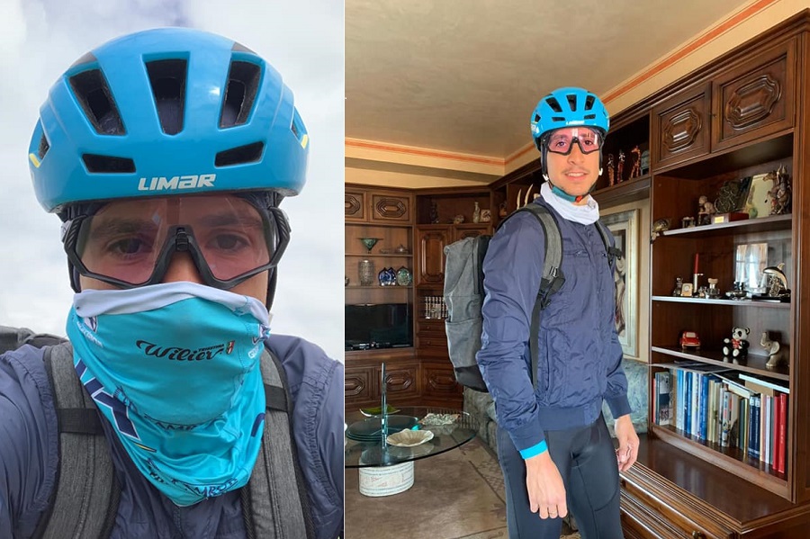 Davide Martinelli, il pro dell’Astana che consegna medicine in bici