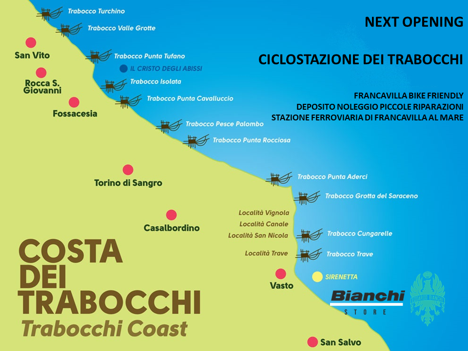 Apre la Ciclostazione dei Trabocchi: la Fase 2 in Abruzzo è all’insegna della bicicletta