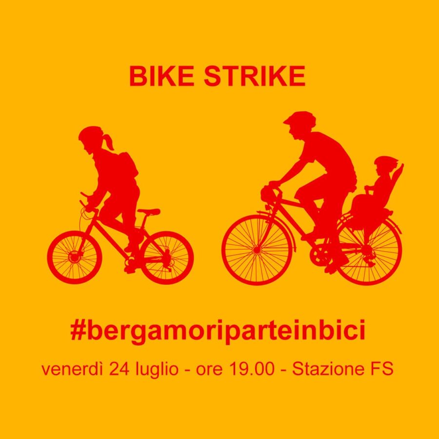 Bergamo riparte in bici: Bike Strike delle associazioni