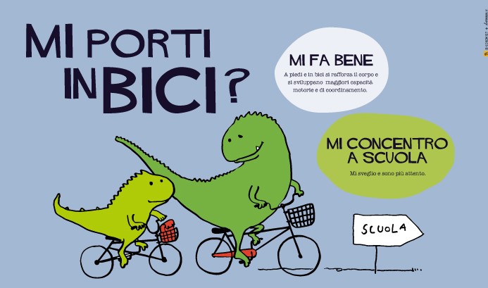 Reggio Emilia, la nuova campagna di comunicazione: “A piedi e in bici sei un drago”