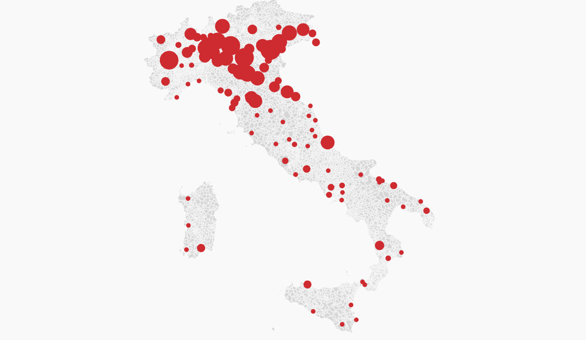 Openpolis mappa ciclabili in italia