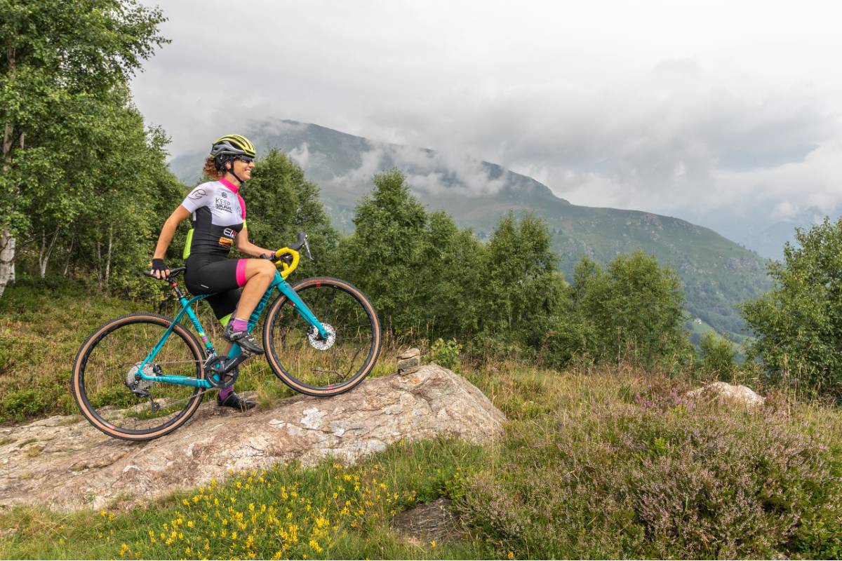 Paola Gianotti testimonial del cicloturismo in Valchiusella