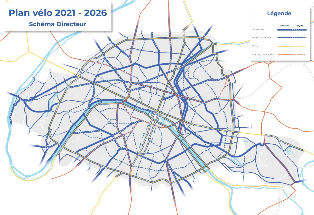 Parigi 100% ciclabile entro il 2026: ecco il piano da 250 milioni di euro