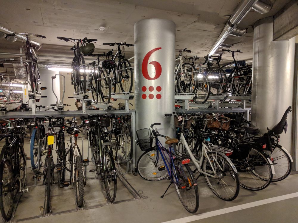 Parcheggio bici in condominio