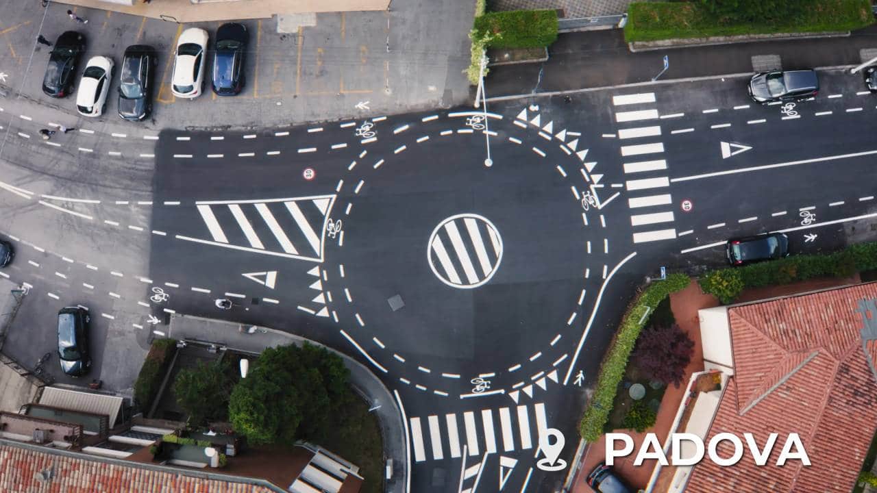 ANCI rotatoria ciclabile Padova