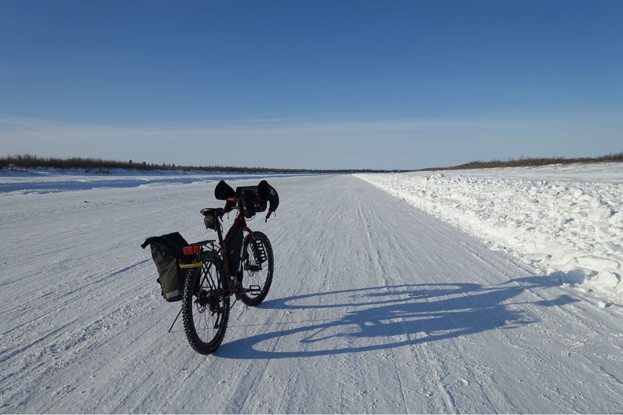 bicicletta avventure sottozero