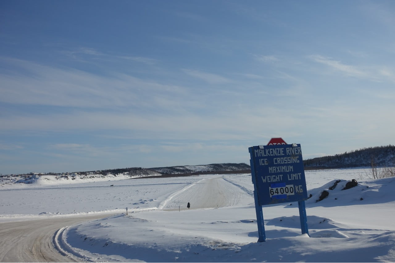 Canada in bici con temperature sottozero