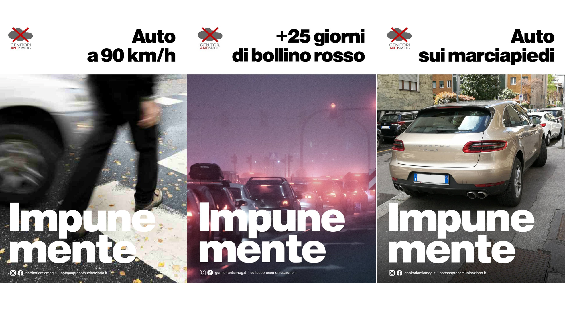 Milano, da “Gentilmente” a “Impunemente”: la contro-campagna dei Genitori Antismog