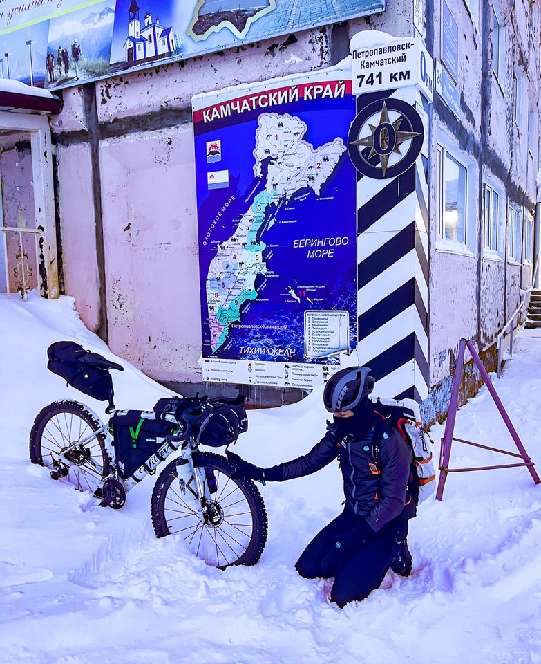 Omar Di Felice bici Wilier Triestina montata Shimano circolo polare artico