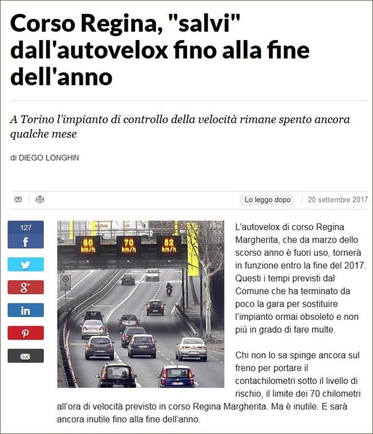 Autovelox giornale linee guida comunicazione della sicurezza stradale