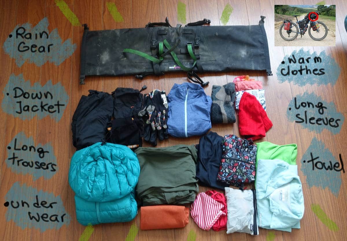 Borsa manubrio campeggio e bikepacking