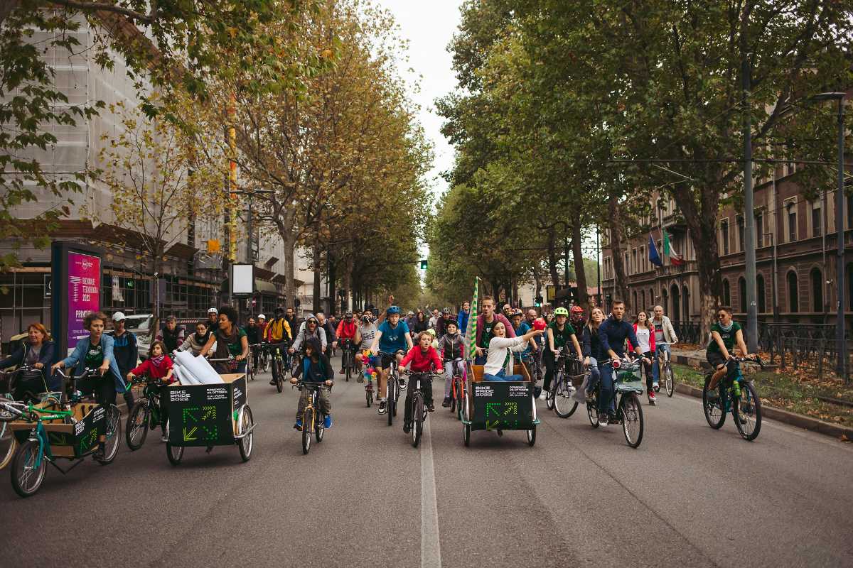 Ciclisti del Bike Pride di Torino