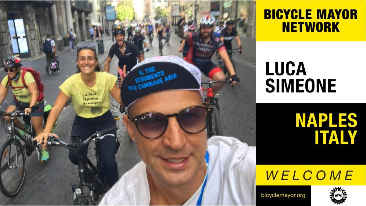 Luca Simeone sindaco della bicicletta Napoli