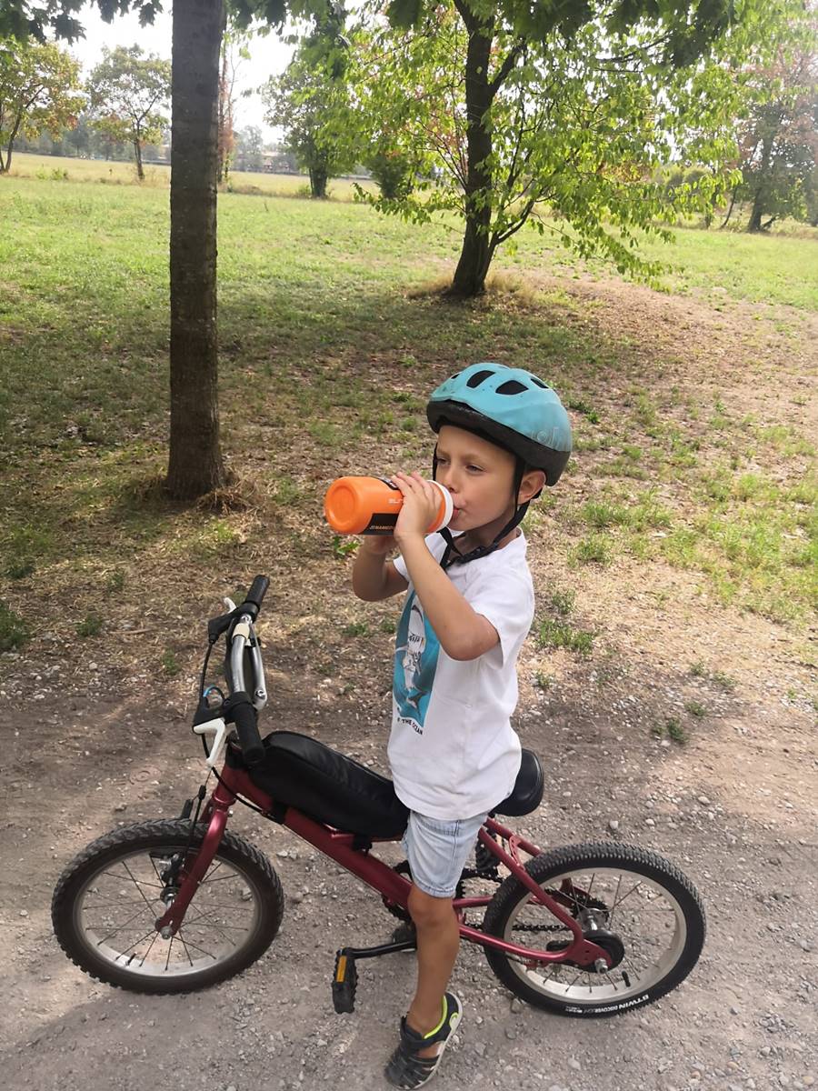 La prima escursione in mtb con mio figlio
