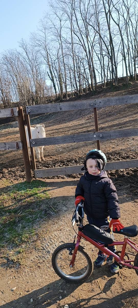 La prima escursione in mtb con mio figlio