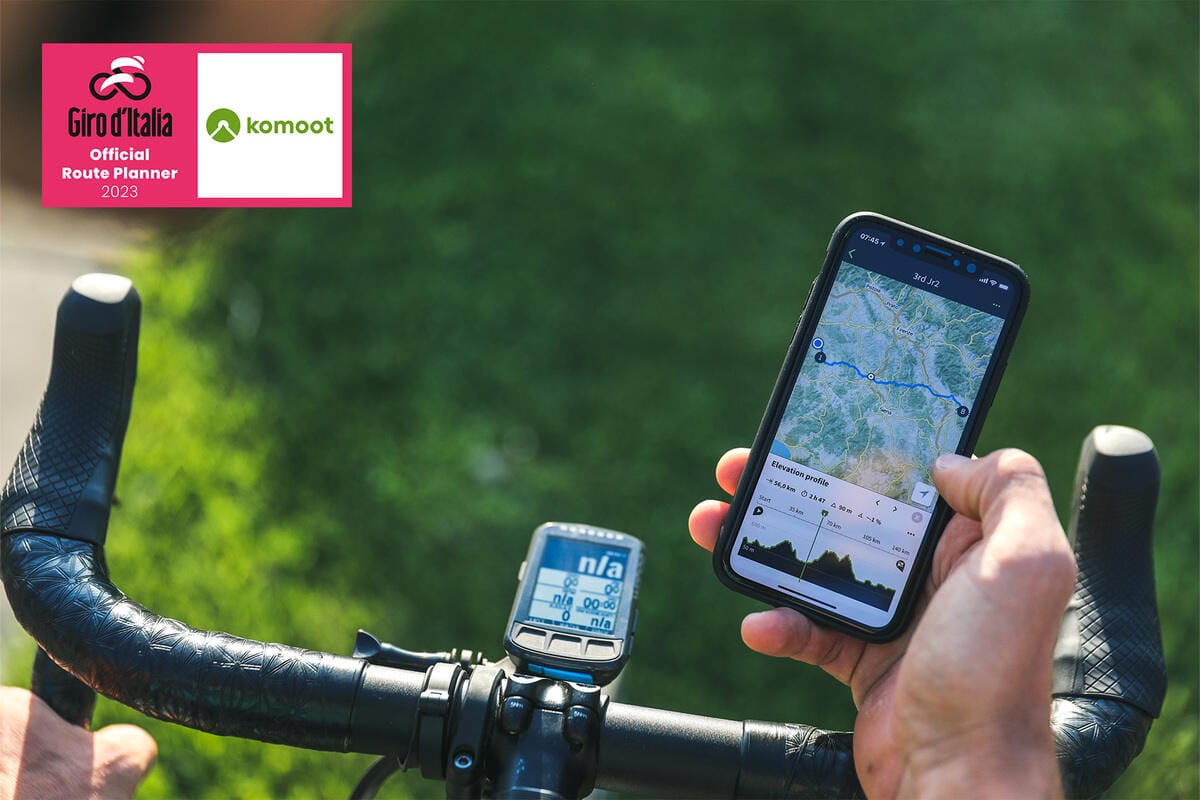 komoot Giro d'Italia piattaforma smartphone