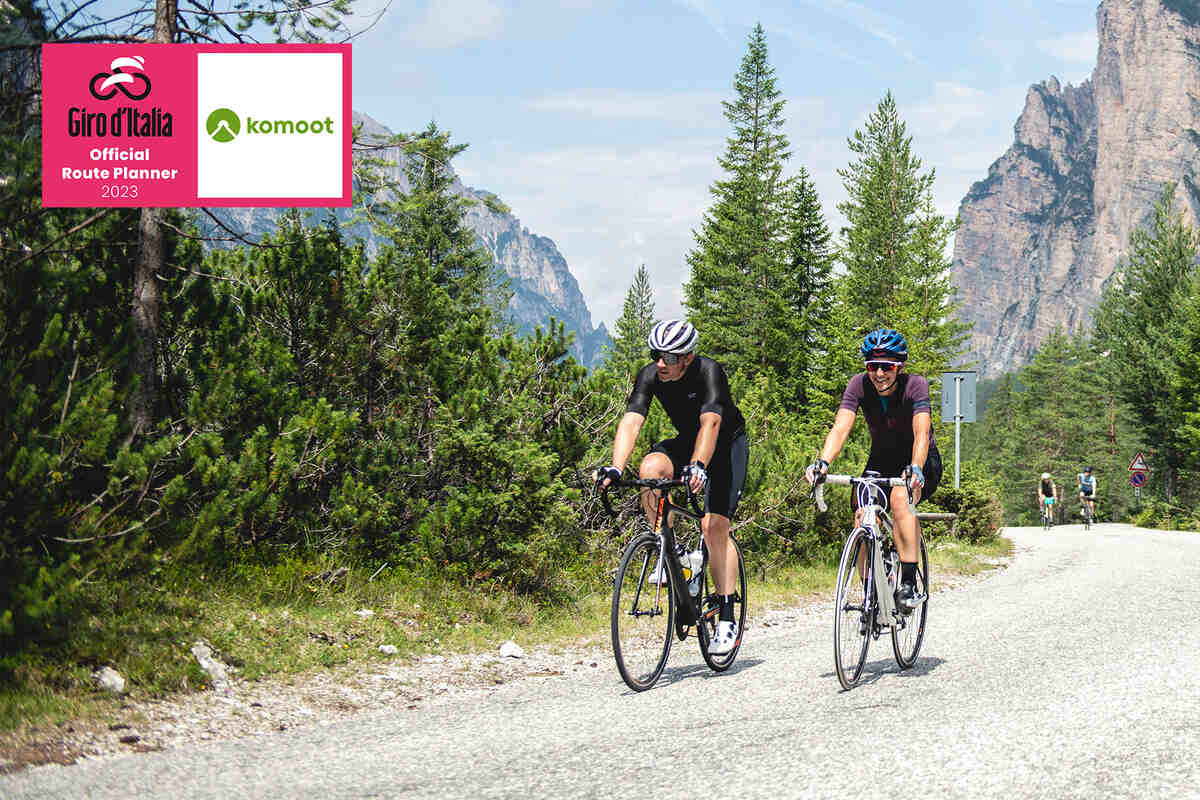 komoot Giro d'Italia ciclisti