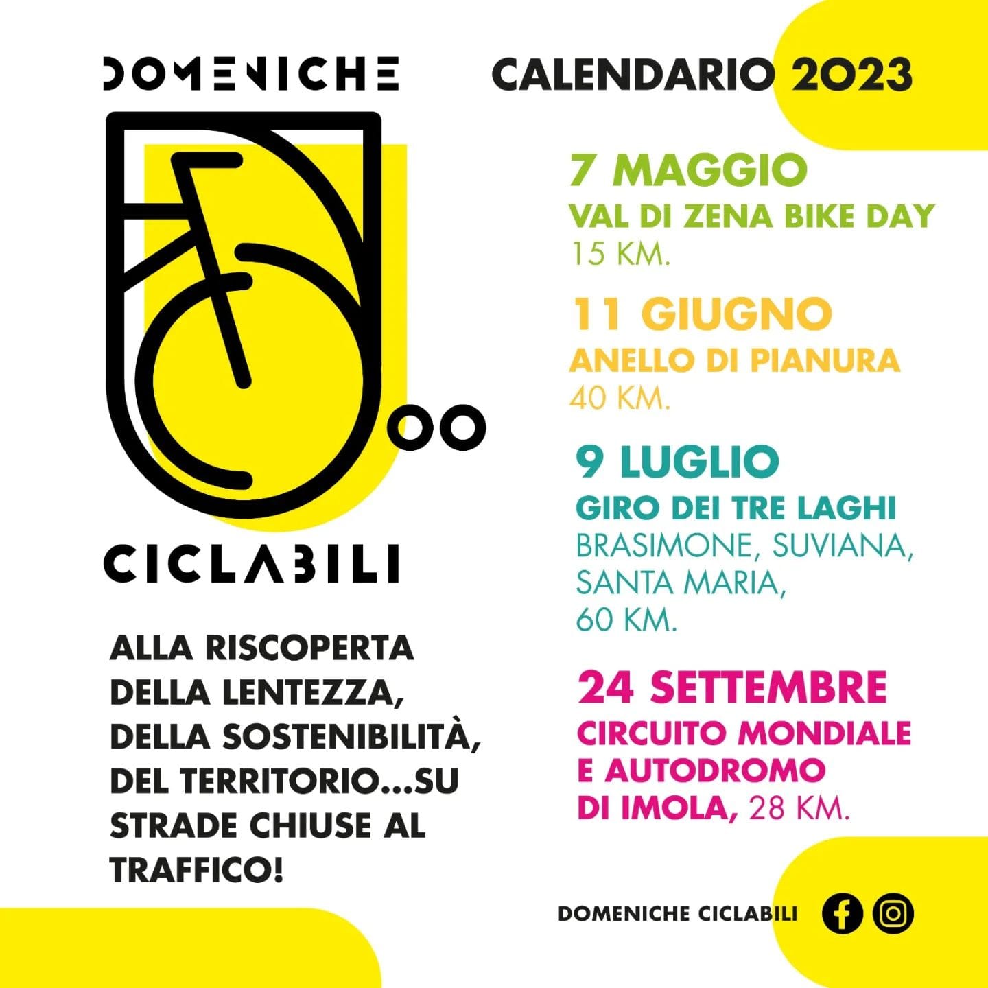Domeniche ciclabili Bologna 2023