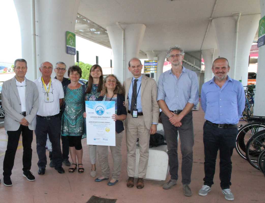 Certificazione aeroporto di Bologna bike friendly