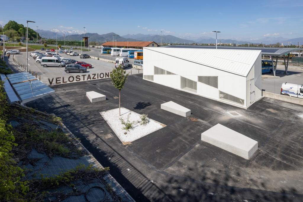 Velostazione di Cuneo dall'alto