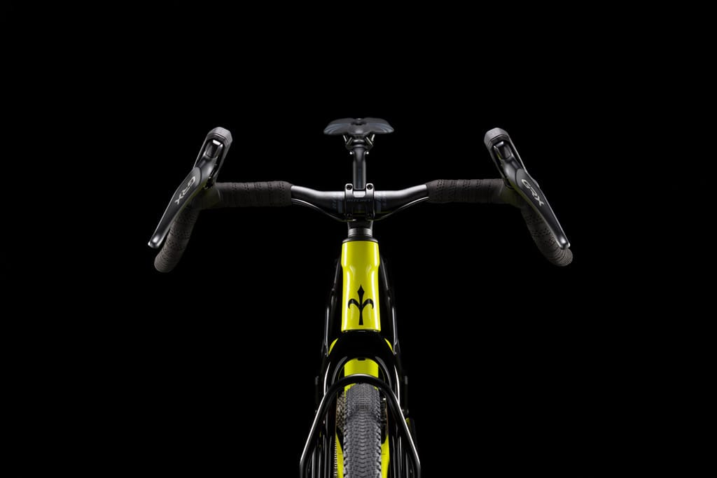Bici gravel telaio manubrio e frontale