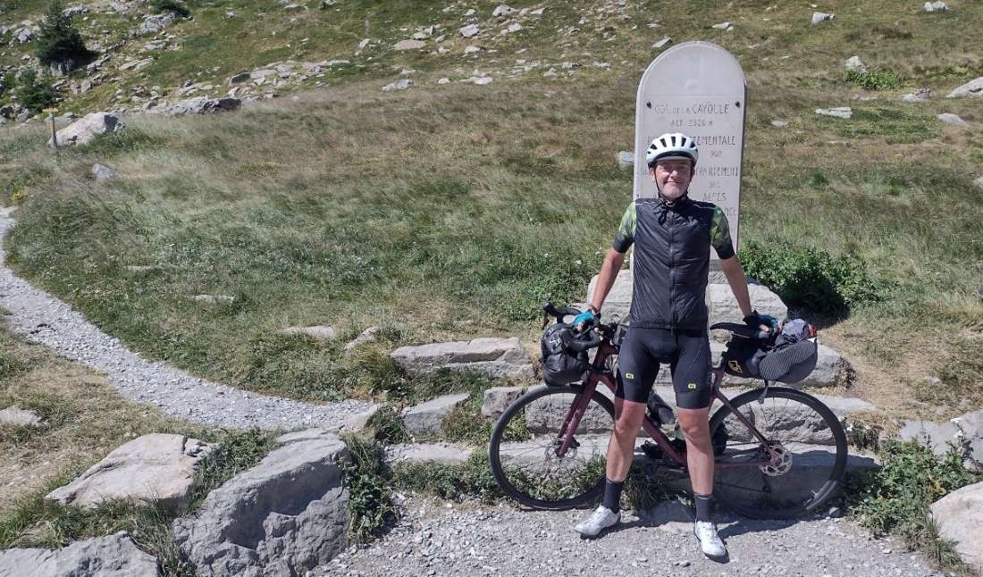 in vetta al Col de la Cayolle Canyon Davide Mazzocco