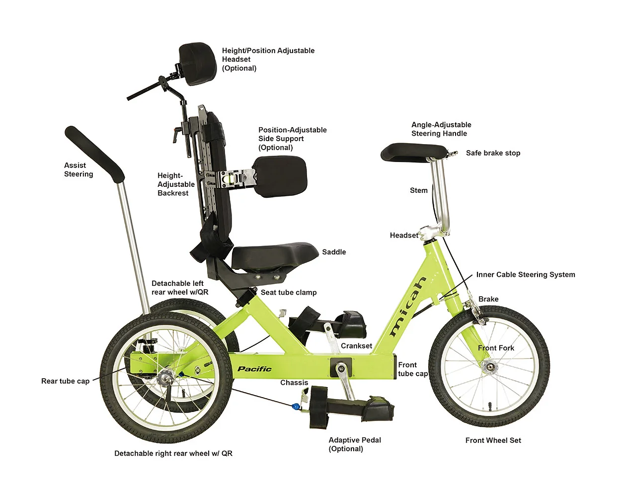 Bici adattiva MICAH, crediti Pacific Cycles
