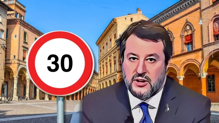 Matteo Salvini contro Bologna Città 30 km/h